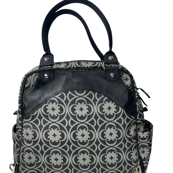 Petunia Pickle Bottom Baby Diaper Bag Black Grey - Picture 4 of 11
